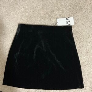 Brand New ZARA Velvet Skirt